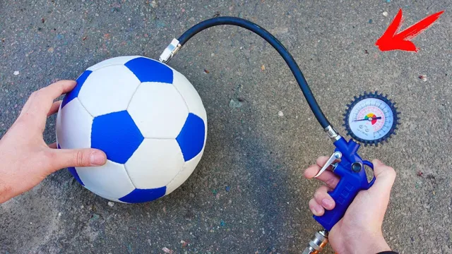 how to blow up a ball with an air compressor 2