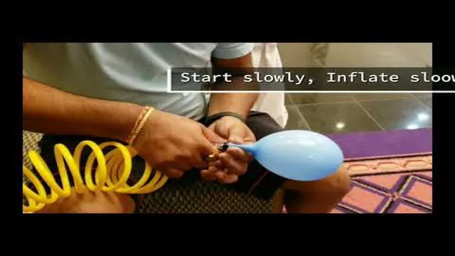 how to blow up balloons with air compressor