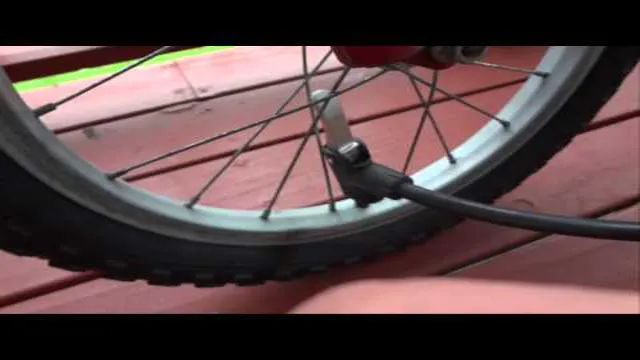 how to blow up bike tire with air compressor