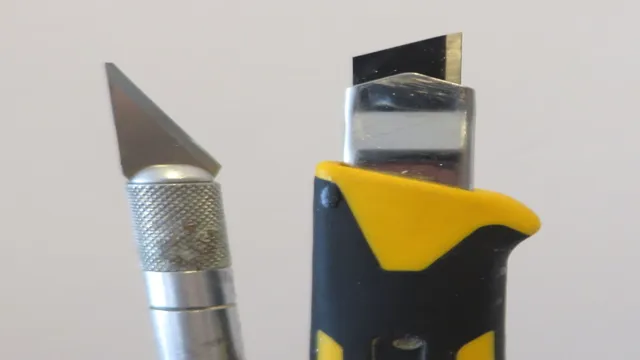 how to break off blade on utility knife