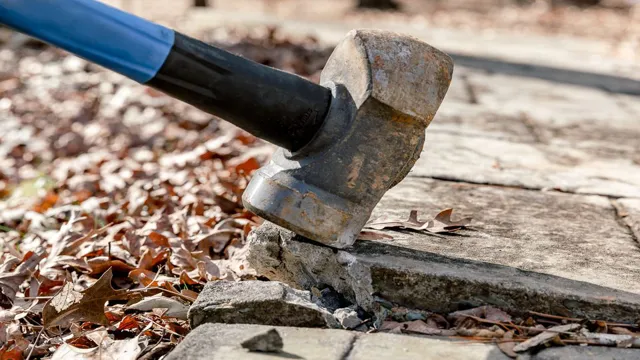 how to break up concrete with a hammer drill