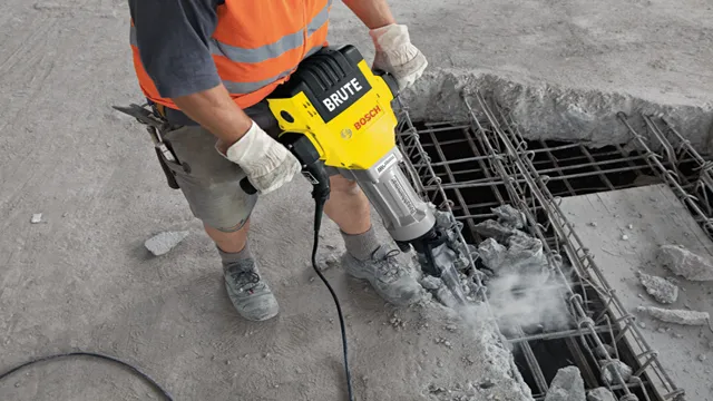 how to break up concrete with a hammer drill