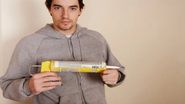 how to caulk without a caulking gun