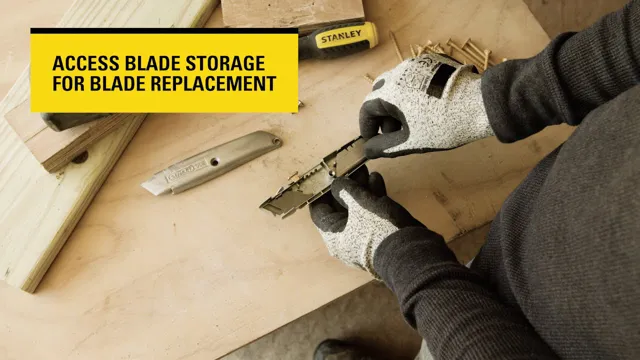 how to change a stanley utility knife blade