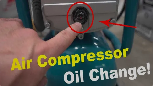 how to change air compressor oil