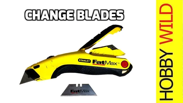 how to change blade fatmax utility knife