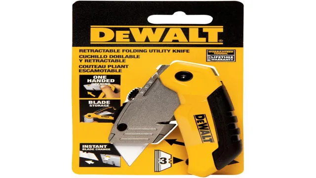 how to change blade in dewalt folding utility knife