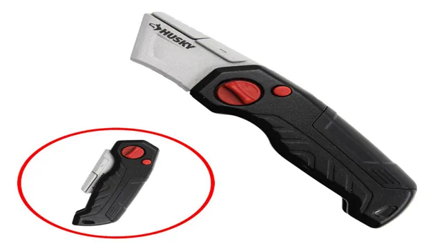 how to change blade on husky retractable utility knife