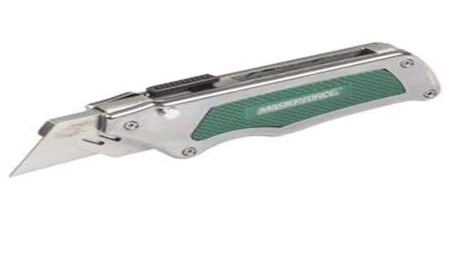 how to change blade on masterforce utility knife