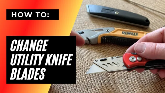 how to change blade on utility knife