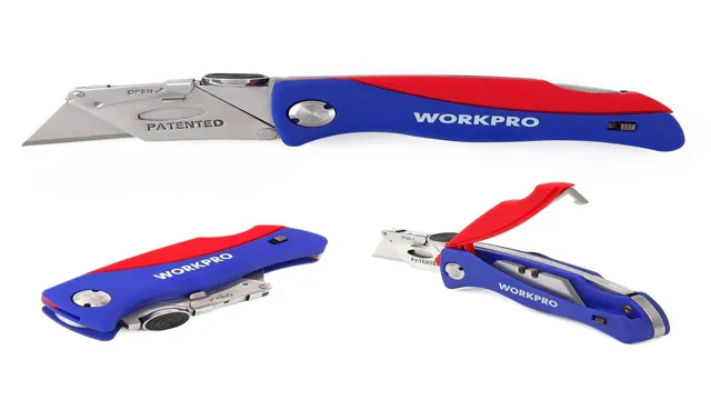 how to change blade on workpro utility knife