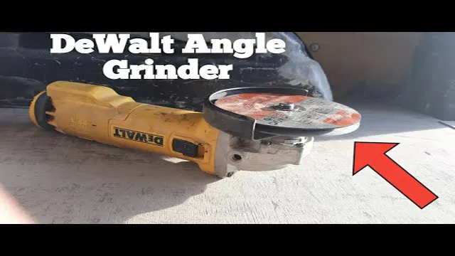 how to change dewalt angle grinder disc