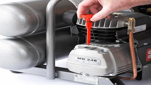 how to change oil in an air compressor