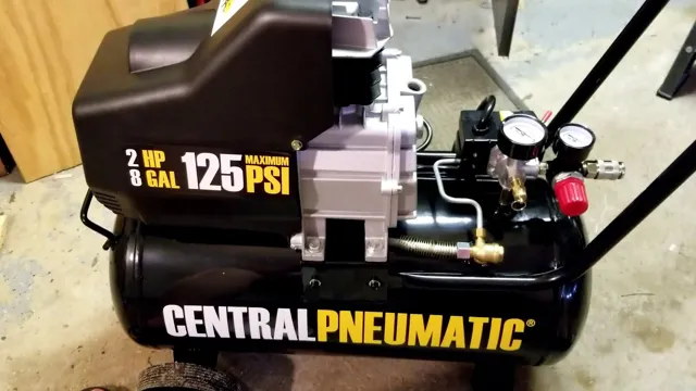 how to change oil in central pneumatic air compressor