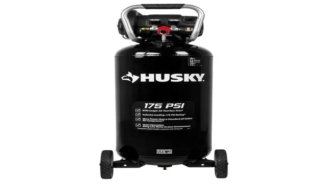 how to change oil in husky air compressor