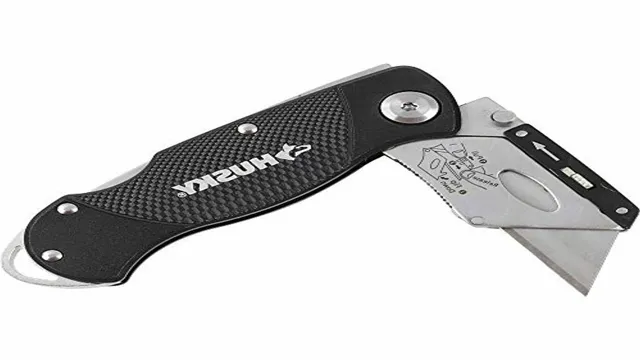 how to change the blade in a husky utility knife