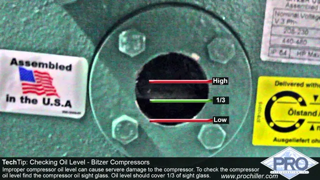 how to check air compressor oil level