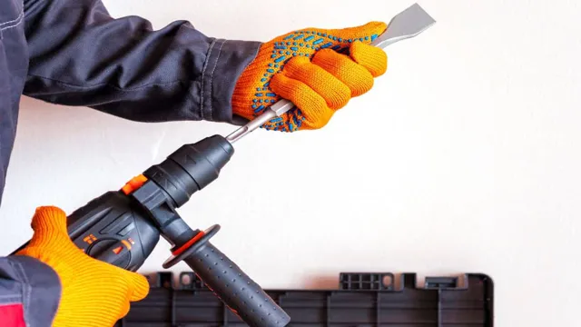 how to chisel with a hammer drill