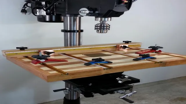how to clamp a table drill press