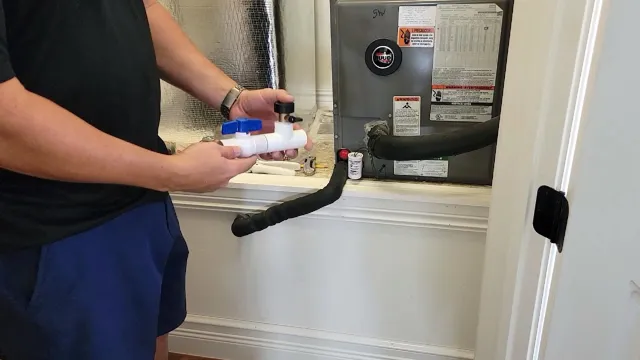 how to clean ac drain line with air compressor