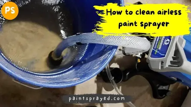 how to clean an airless paint sprayer