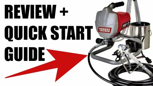 how to clean krause and becker paint sprayer
