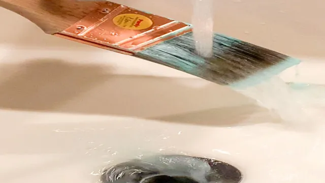how to clean latex paint from brushes