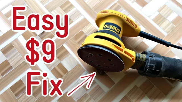 how to clean orbital sander pad