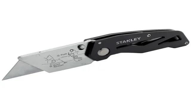 how to close stanley folding utility knife