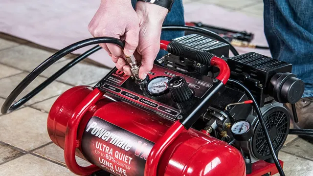 how to connect a hose to an air compressor