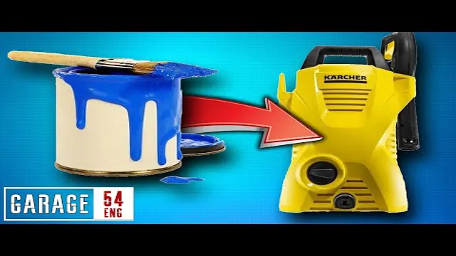 how to convert a pressure washer into a paint sprayer