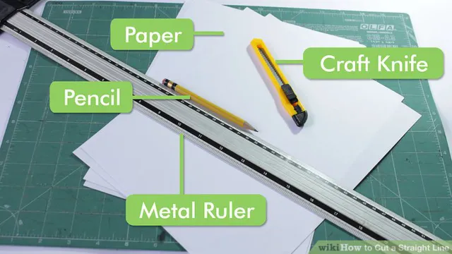 how to cut a straight line with a utility knife