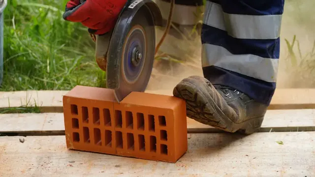 how to cut brick pavers with angle grinder