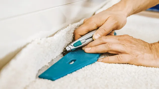 how to cut carpet with utility knife