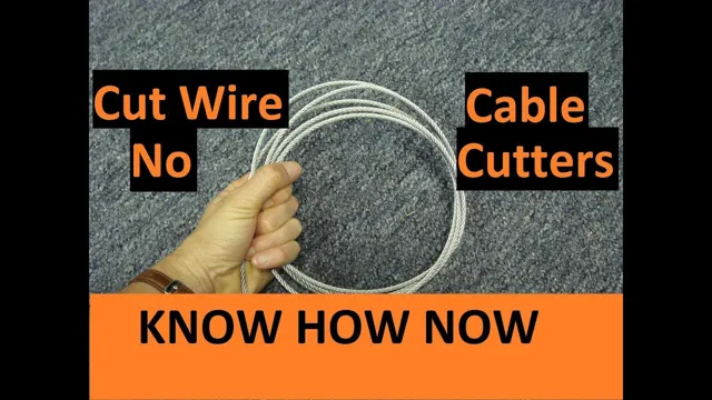 how to cut curtain wire without wire cutters