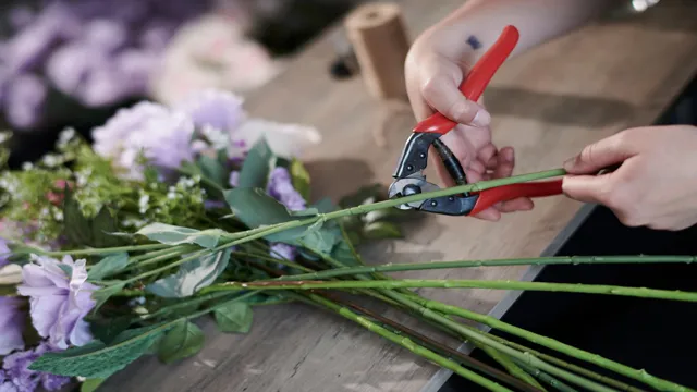 how to cut fake flowers without wire cutters