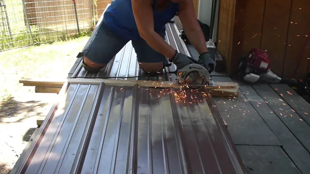 how to cut metal roofing with angle grinder