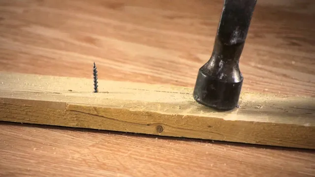 how to cut nails sticking out of wood