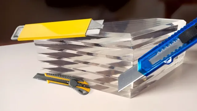 how to cut plexiglass with utility knife