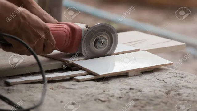 how to cut porcelain tile with angle grinder