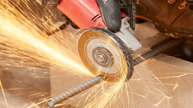 how to cut rebar with an angle grinder
