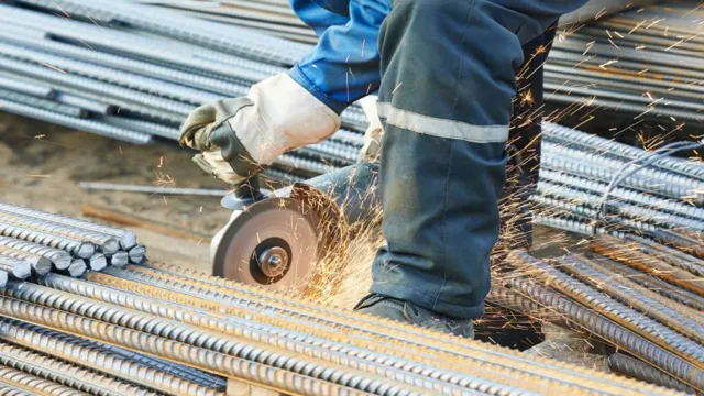 how to cut rebar with an angle grinder
