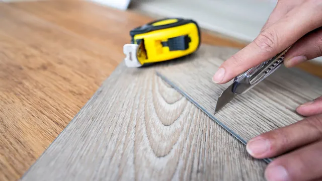 how to cut vinyl plank flooring with utility knife