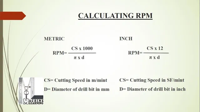how to determine rpm on a drill press