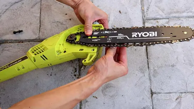 how to disassemble ryobi pole saw