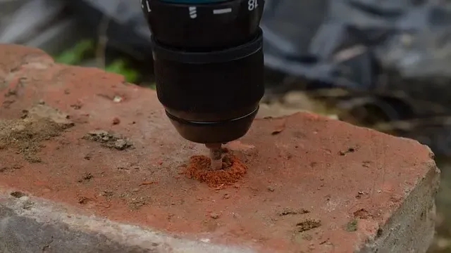 how to drill into brick without a hammer drill