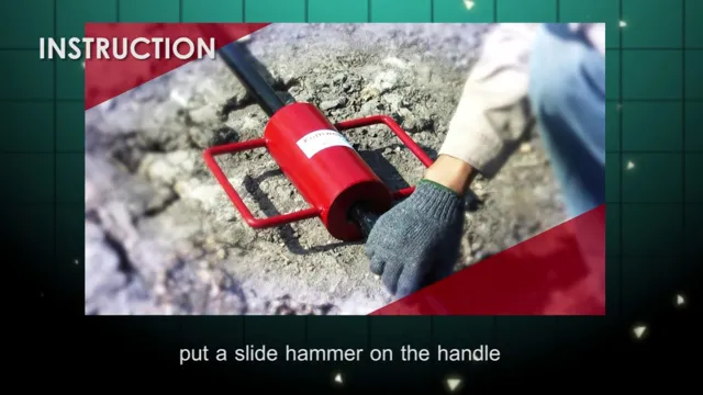 how to drive a ground rod with a hammer drill