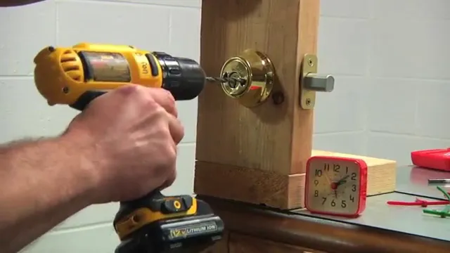 how to enlarge deadbolt hole without a drill press