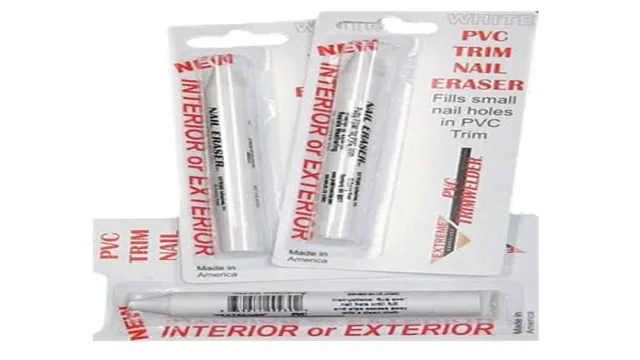 how to fill nail holes in pvc trim