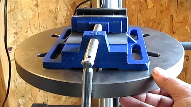 how to fit a drill press vice